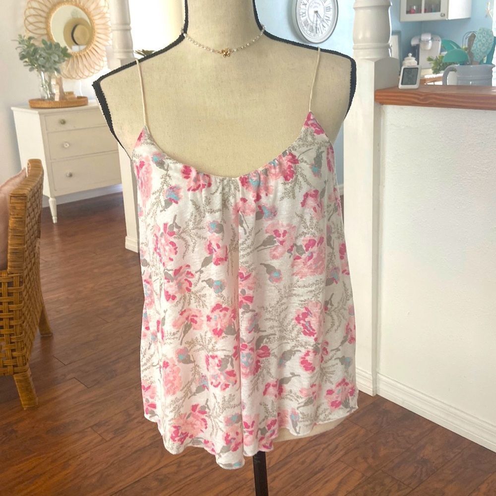 American Eagle Boho Floral Tank Top